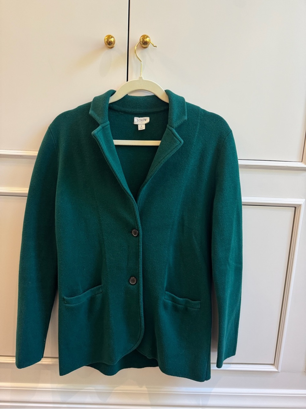 J. Crew Teal Green Two-Button Wool-Blend Blazer - Picture 2 of 2